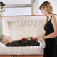 Illustration for article titled Open Casket Really Ruining Vibe At Funeral